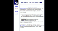 Desktop Screenshot of capecodelectricalschool.com